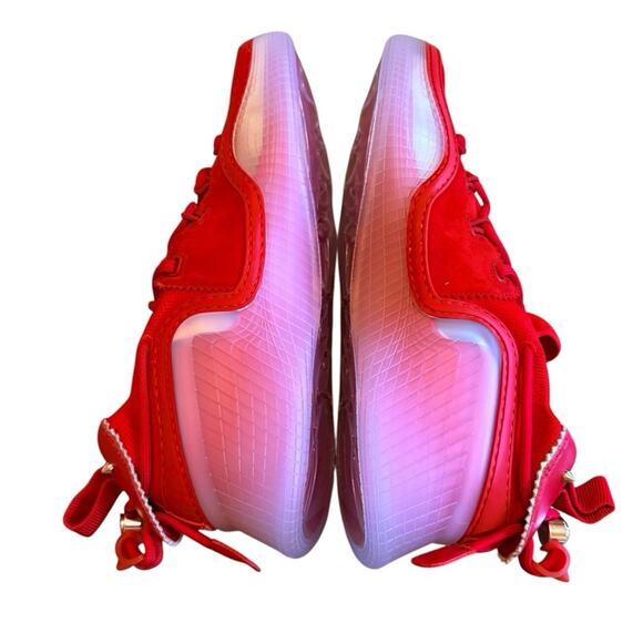 Christian Louboutin Arpoador Red Suede Drawstring Sock Sneakers Men’s EU 43US 10 - Picture 12 of 14